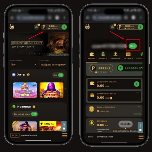 Статус в казино Play Fortuna